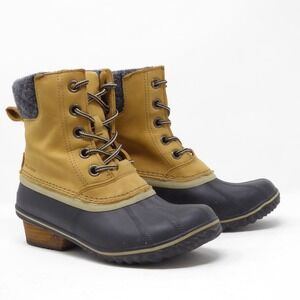 Sorel Women Slimpack II Lace Boot Size 7 Brown Elk Waterproof Leather 1702251286